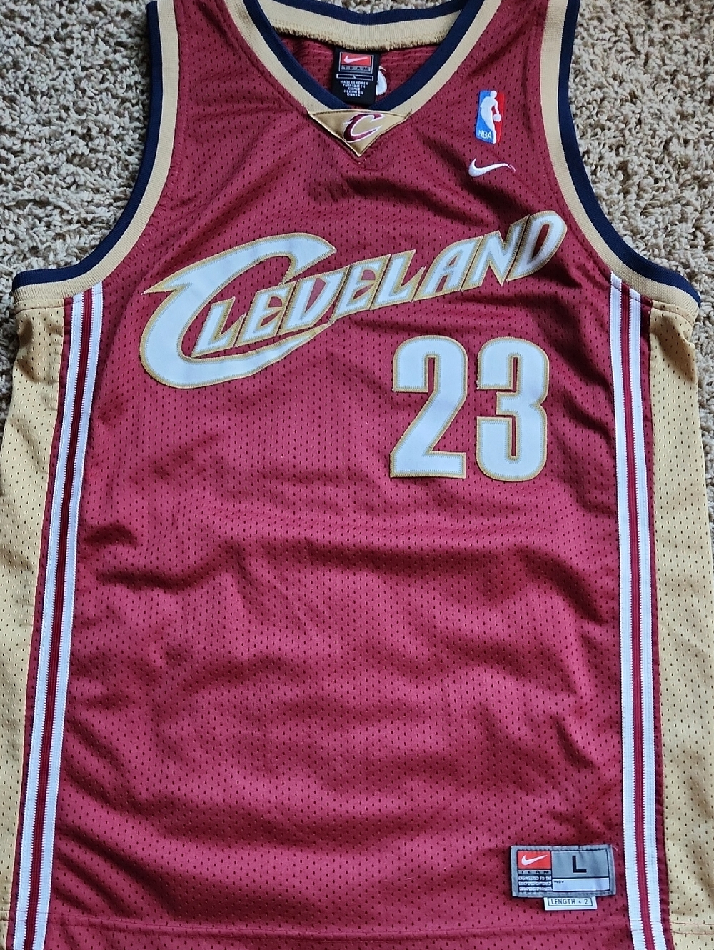 Nike Cleveland Cavaliers #23 Men's Basketball Jersey - Maroon & Gold